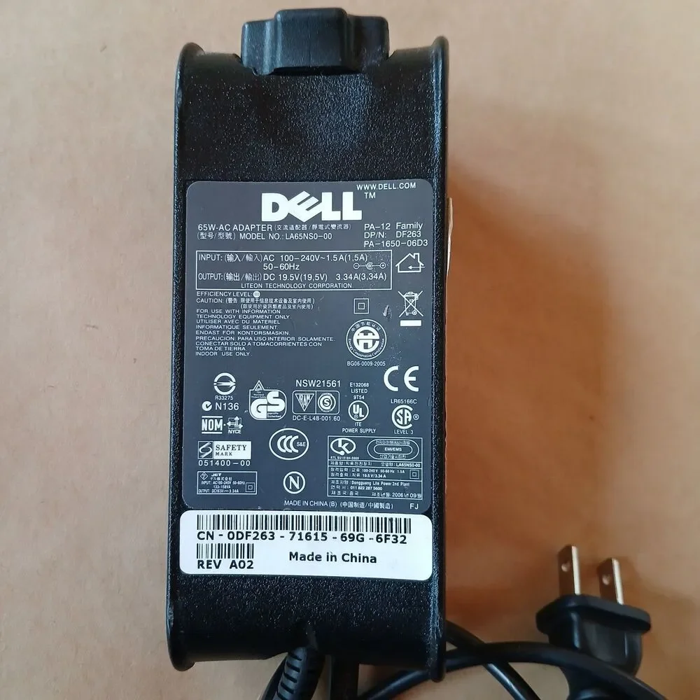 DELL Latitude D620/D630 Genuine Original AC Power Adapter Charger